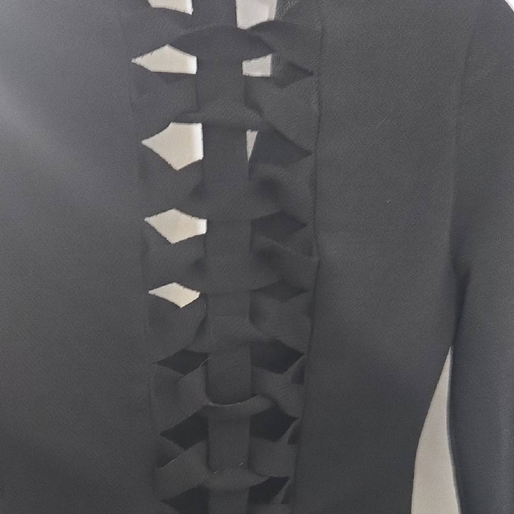 Women’s Slim Black  Jacket with Gold Hardware - Picture 8 of 11